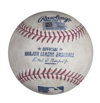 Baseball Hit for Albert Pujols Career Home Run #574 (MLB Authenticated)